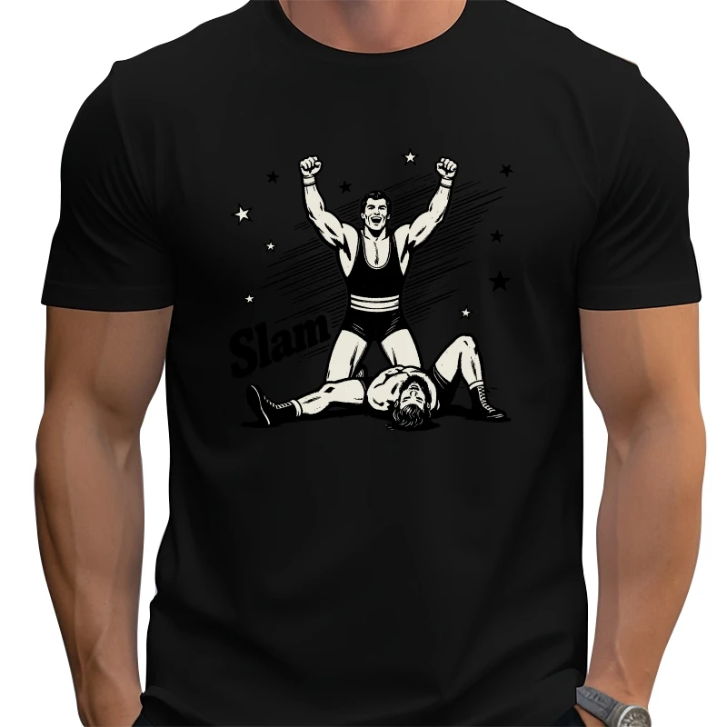 

Loose large size Fun cartoon street style T-shirt cool graphic print Hip Hop 100% Cotton Top