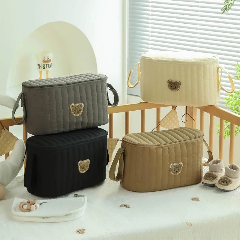 Portable Baby Insulation Bag Multifunctional Baby Stroller Hanging Bag Diaper Nappy Storage for Cart Baby Items Organizer