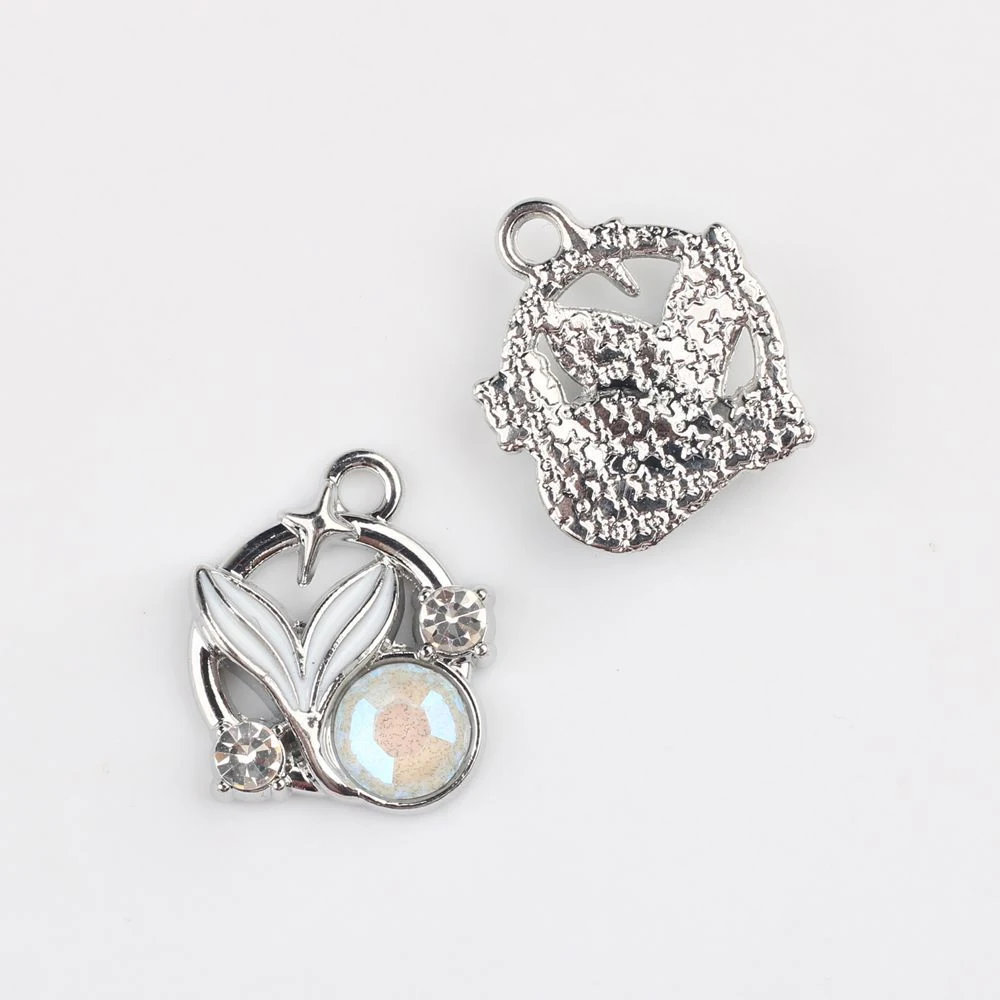 10pcs Cute Simple Fish Tail Pendant Earring Necklace Jewelry Making Accessories DIY Handmade Ornament Supplies Craft Fashion