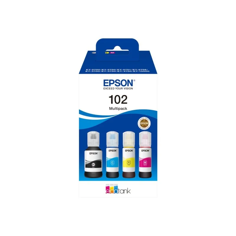 Epson 102 Pack of 4 original ink bottles-C13T03R640 C13T03R640 tintasycartuchos.com