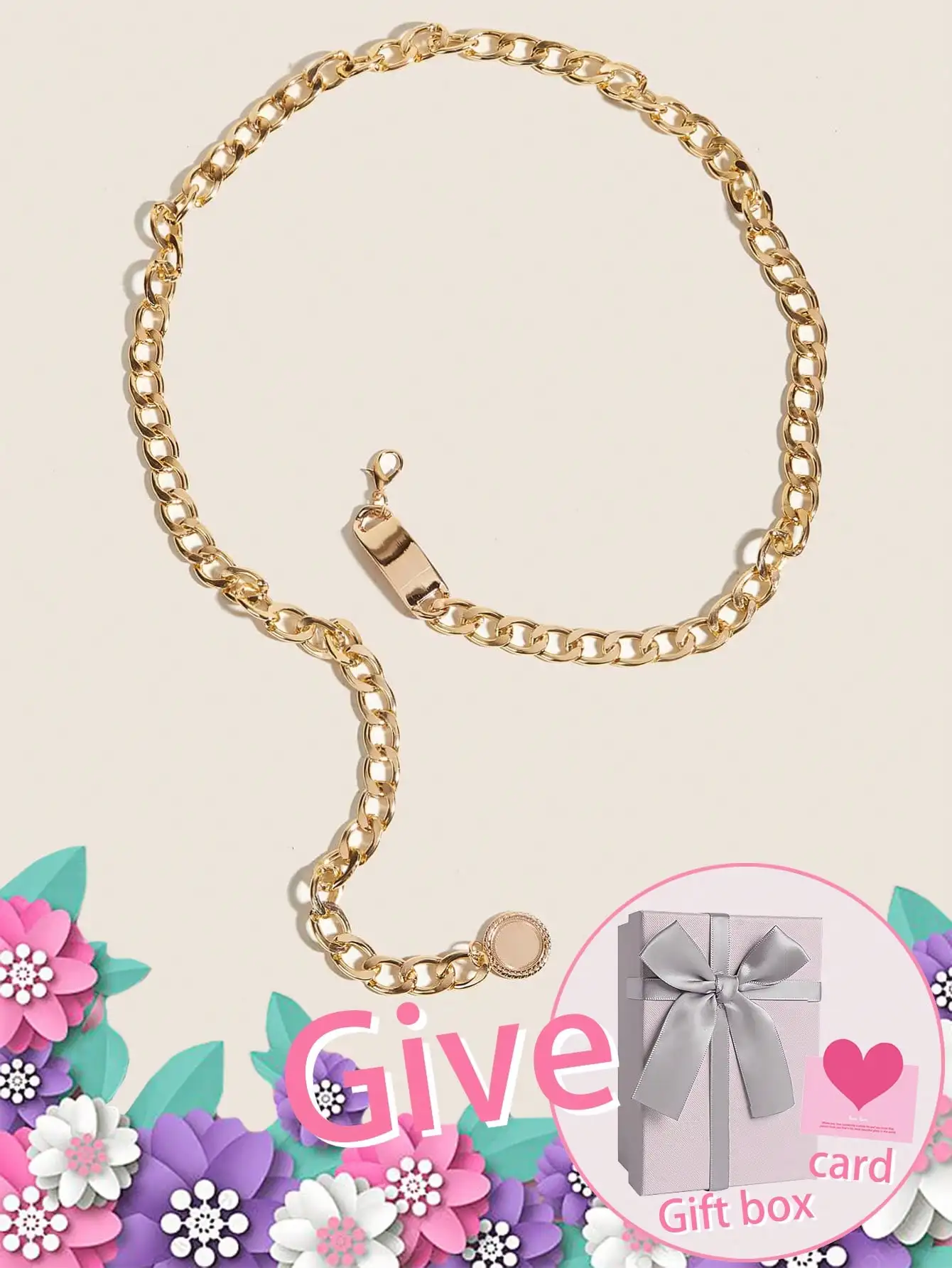 سلسلة خصر ذهبية عصرية للسيدات من HERSHINE (صندوق هدايا) - إكسسوار فستان أنيق، هدية عيد ميلاد لعيد الشكر/عيد الميلاد