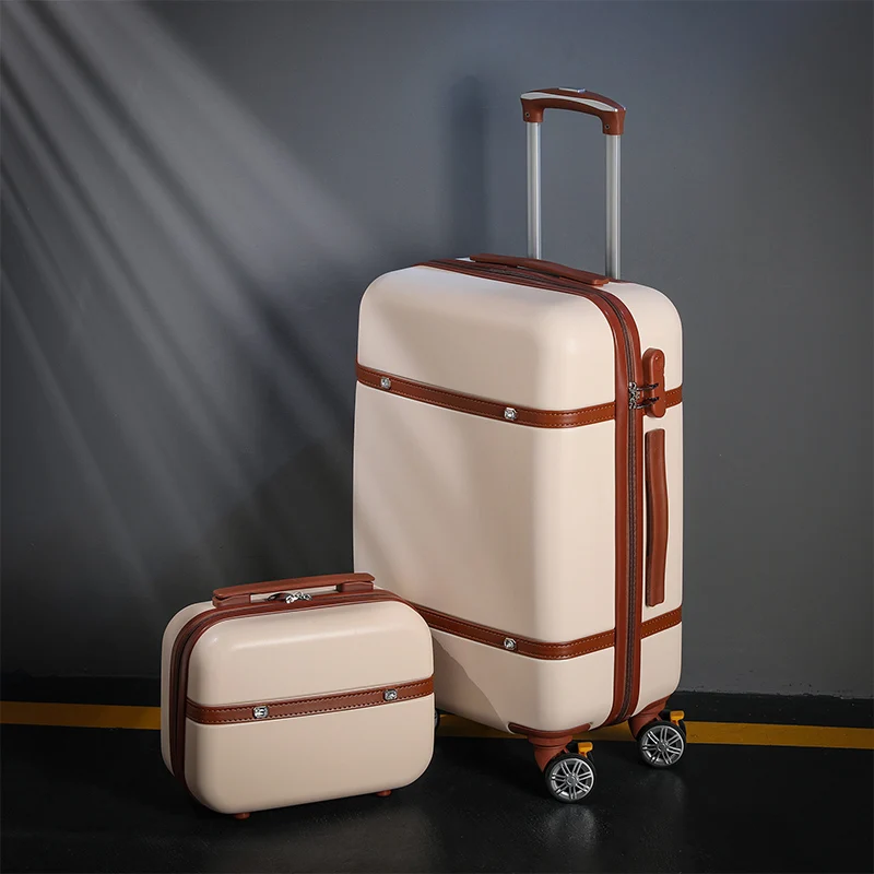 20-inch Cabin Luggage with Combination Lock 26-inch Parent-child Suitcase Set New Student Trolley Suitcase with Silent Wheels