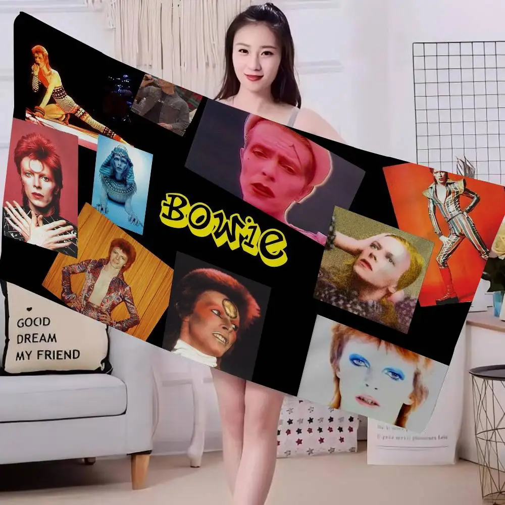Hot Singer D-David B-Bowie Bath Towel Microfiber Soft Water Absorbing Breathable For Girl Kids Decorative Cartoon Beach Towel