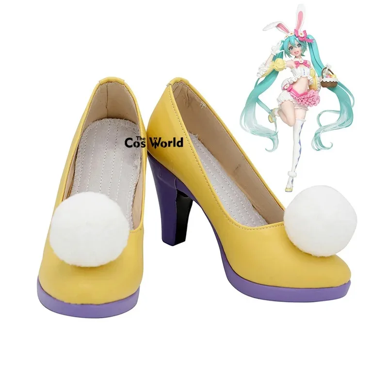 

Кролик Мику Аниме Настроить Косплей Туфли на высоком каблуке