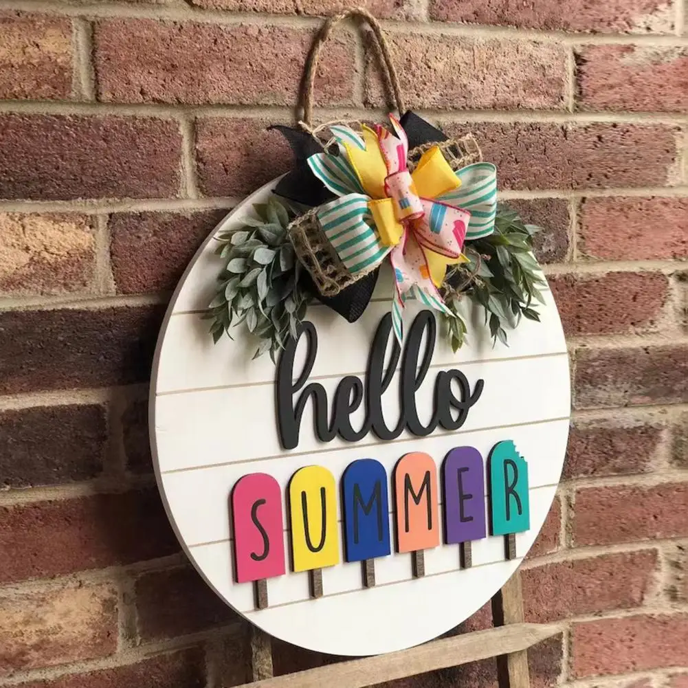 

Welcome Door Sign Outdoor Welcome Sign Watermelon-themed Summer Door Sign for Indoor Outdoor Use Hello for Home for Garden