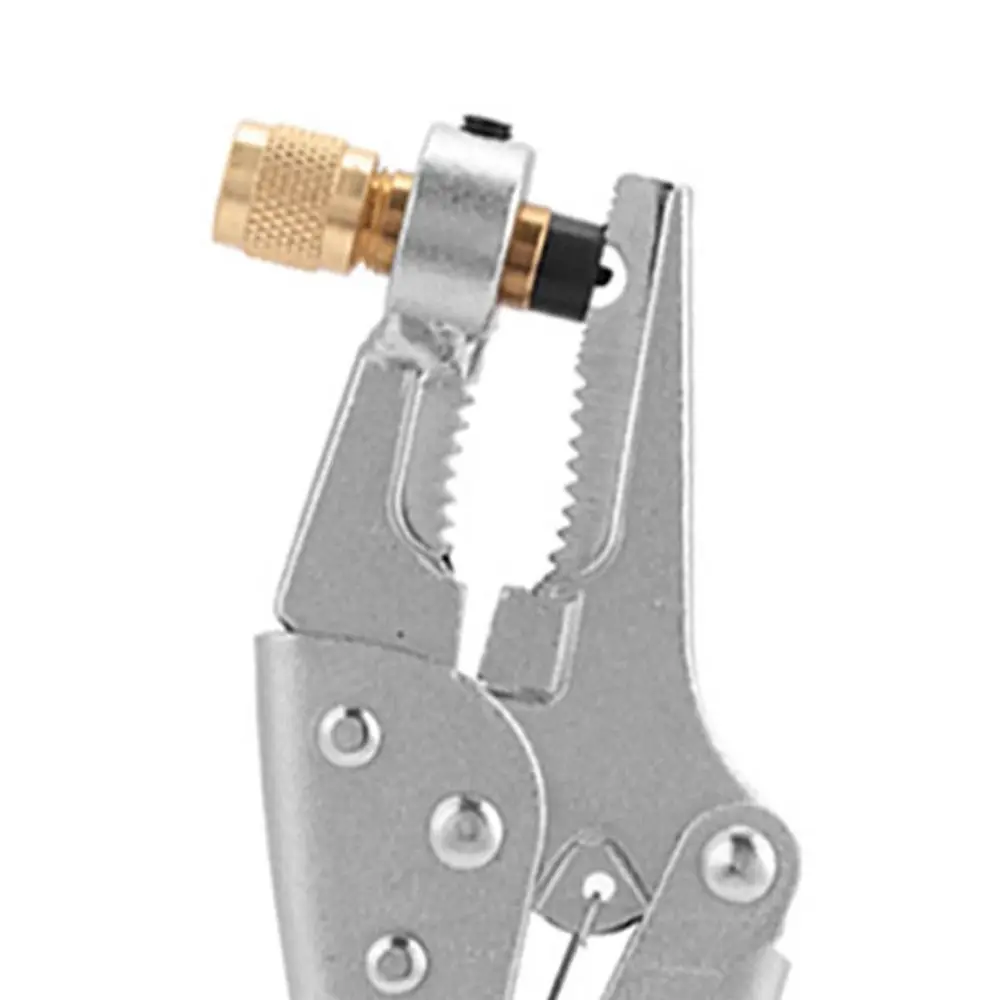 Alloy Construction Line Piercing Tool 1/4 Inch SAE Interface Sturdy Durable Refrigerant Recovery Plier Repair Tool