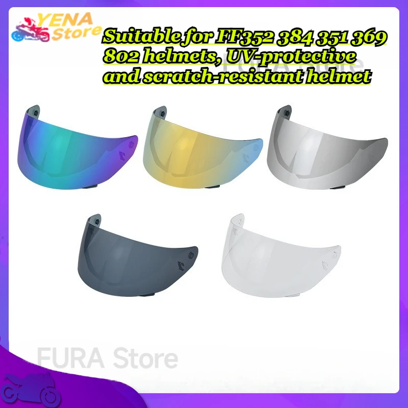 

Suitable for FF352 384 351 369 802 helmets, UV-protective and scratch-resistant helmet face shields, motorcycle accessories.