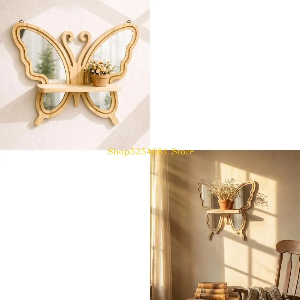 AXYC Butterfly Wall Shelf Wall Mounted Storage Shelves Floating Shelves Wall Decors