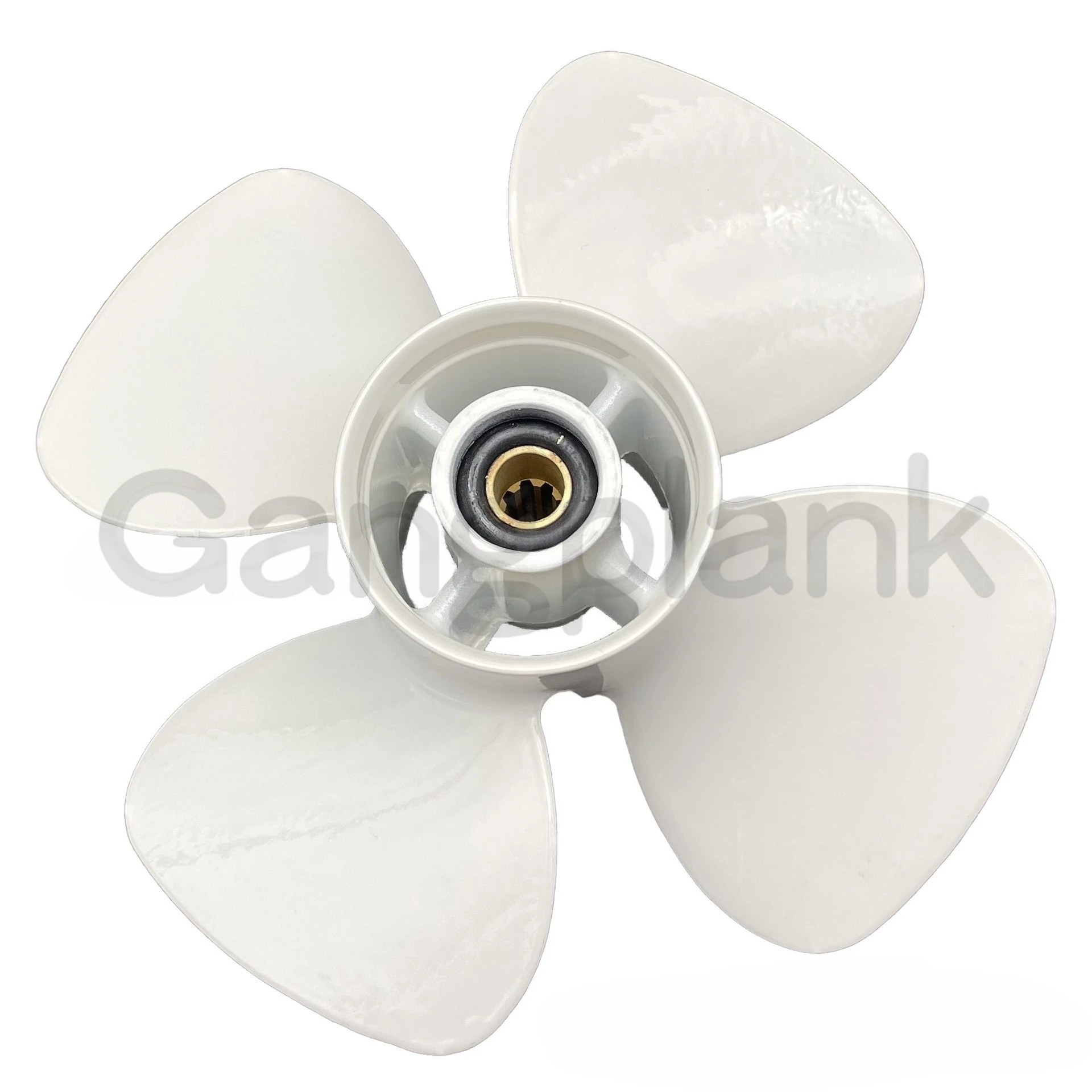 Boat Motor Aluminum Alloy 4-blade Propeller 10X7 for Yamaha Outboard Engine 9.9-20HP