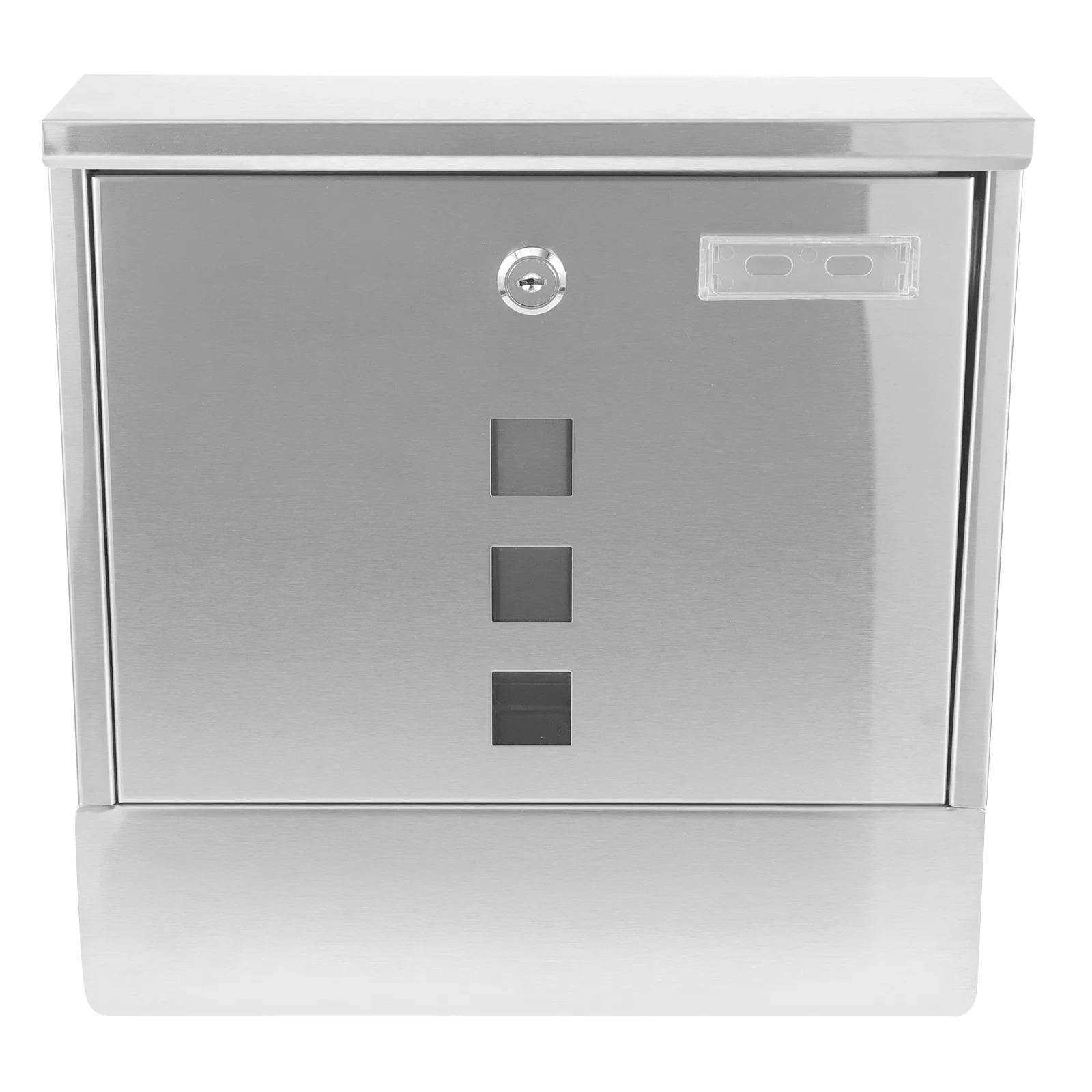 

Office Mailbox Letters Rents Checks Stainless Steel Newspaper Decor Locked Wall Mount Silver Mailboxes for outside