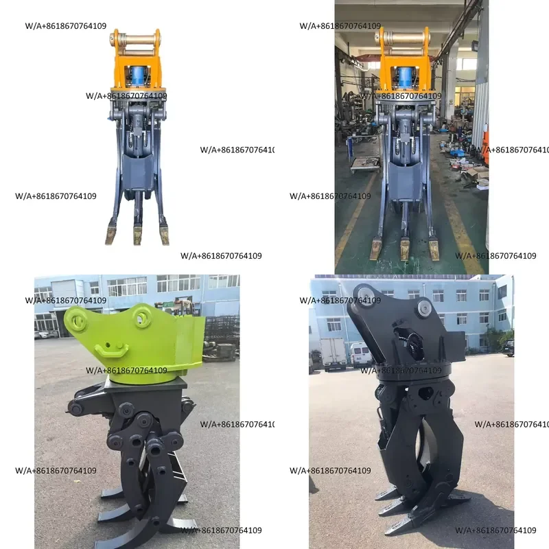 Suitable for HB08 Model for 25 Tons Excavator Hydraulic Rotating Wood Log Grapple Stone Rock Grapple