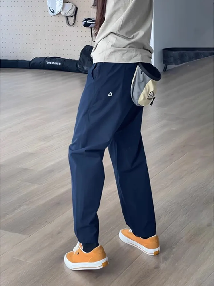 

American Sle Men's Qui Dry Nylon Workwear Trousers Spring Summer Outdoor Sports Micro Cone Turnup Pants Windproof ell