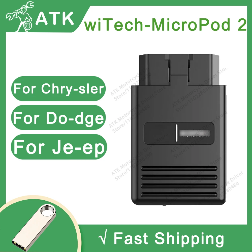 wiTech-MicroPod 2 Diagnostic Tools For Chry-sler Do-dge Je-ep Fi-at Supports all the latest technologies and vehicle platforms