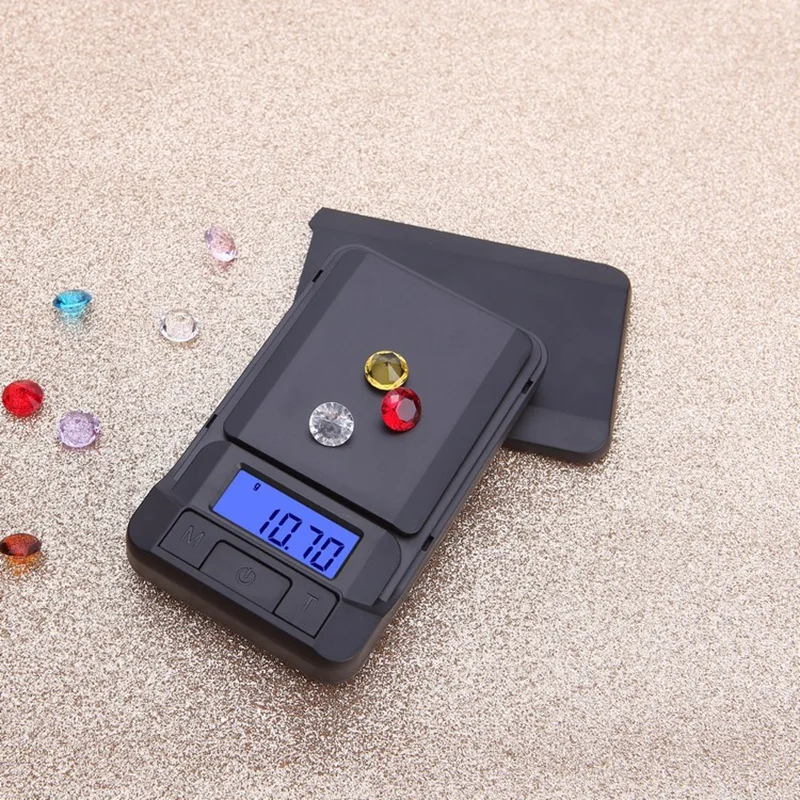 

0.01G Electronic Digital Scale Portable Home High Accuracy Kitchen Powder Weighing Balance Jewelry Carat Backlit Pocket Grams