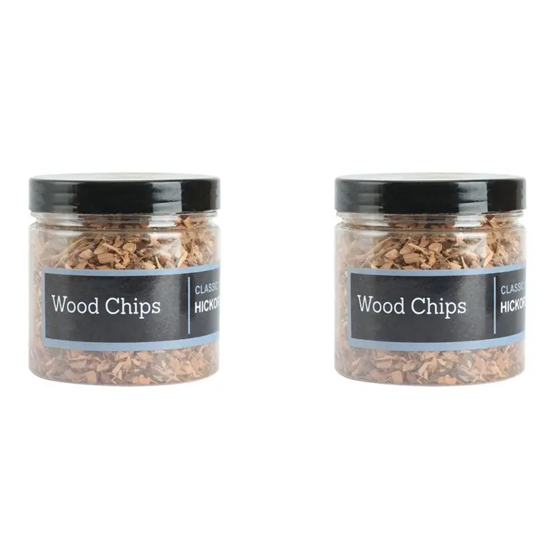 Juego de virutas de madera ABJI-2X para ahumador de alimentos y ahumador de cócteles (madera de nogal americano)
