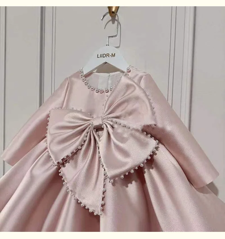 1 Year Birthday Baby Girl Dress Flower Princess Children Party Dresses Girl Wedding Infant Baptism Dress Christening Ball Gown