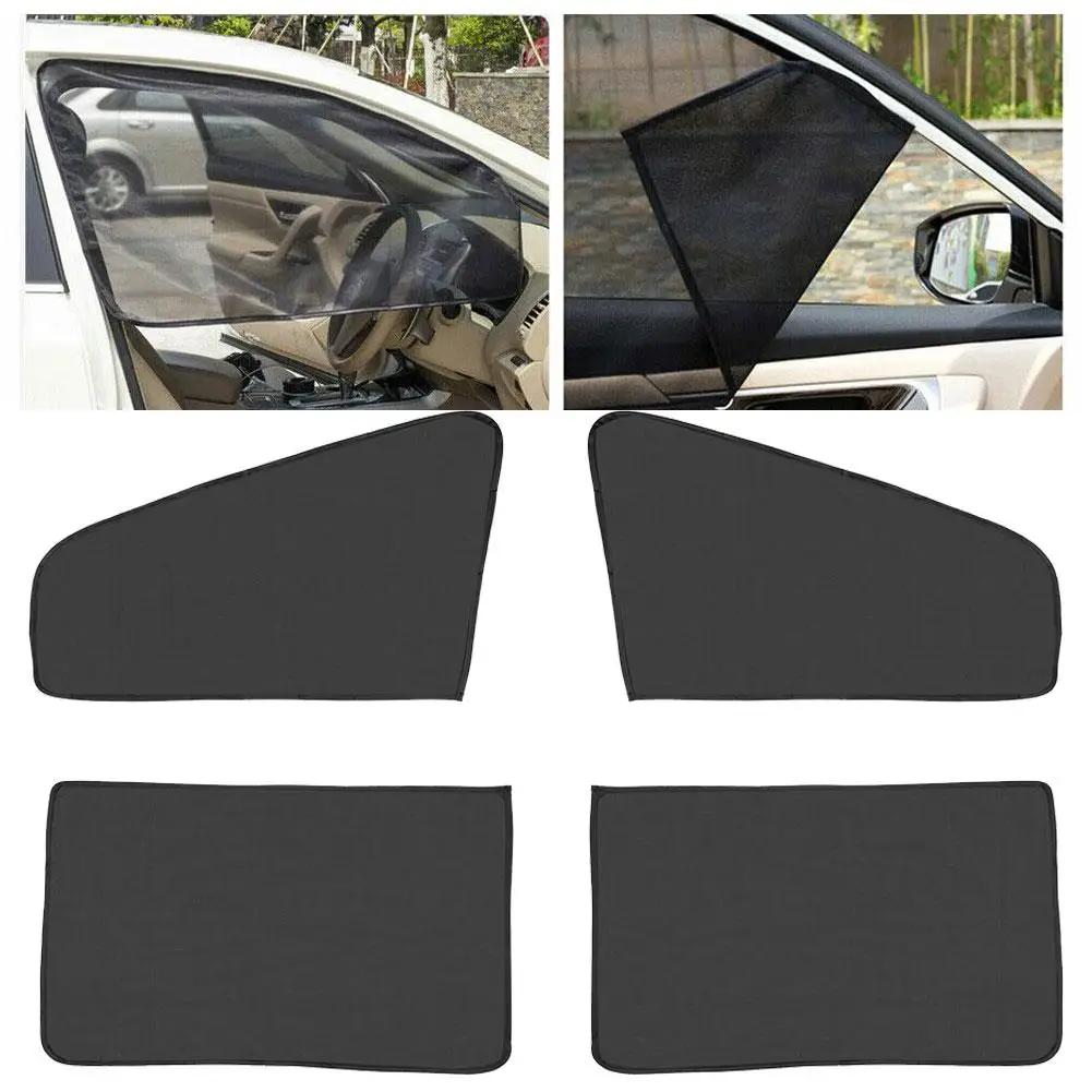 Car Magnetic Sun Shade Cover Side Window Sunshade UV Mesh Protection Accessories Blackout Car Film Full Curtain Blackout Bl T7N4