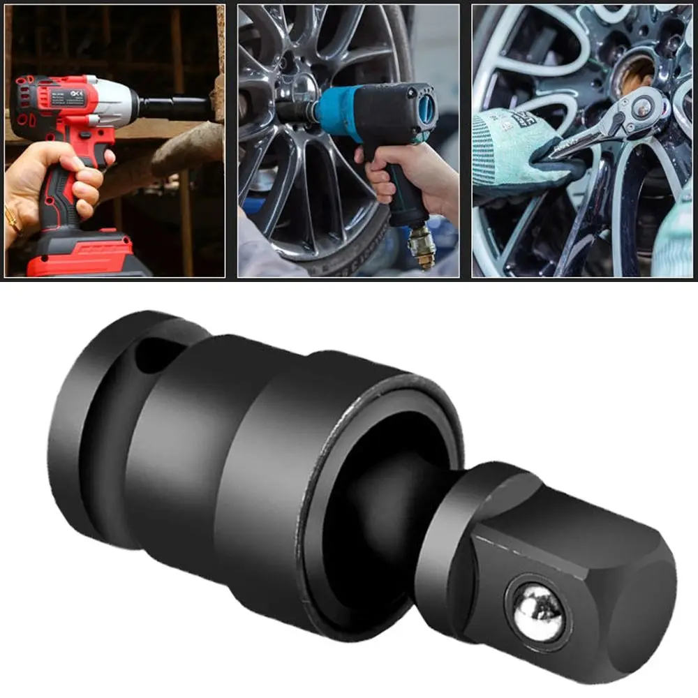 

Durable 360 Degree Swivel Impact Socket 1/2inch Drive Extension Air Wobble Sleeve Adapter U Knuckle Joint