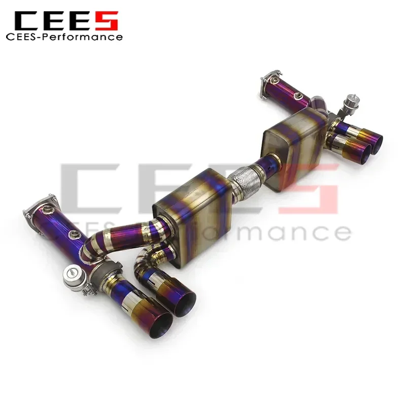 Cees Catback Exhaust System Titanium High Performance Exhaust Valve Control Exhaust Pipe for Porsche 911 996 TURBO 1997-2005