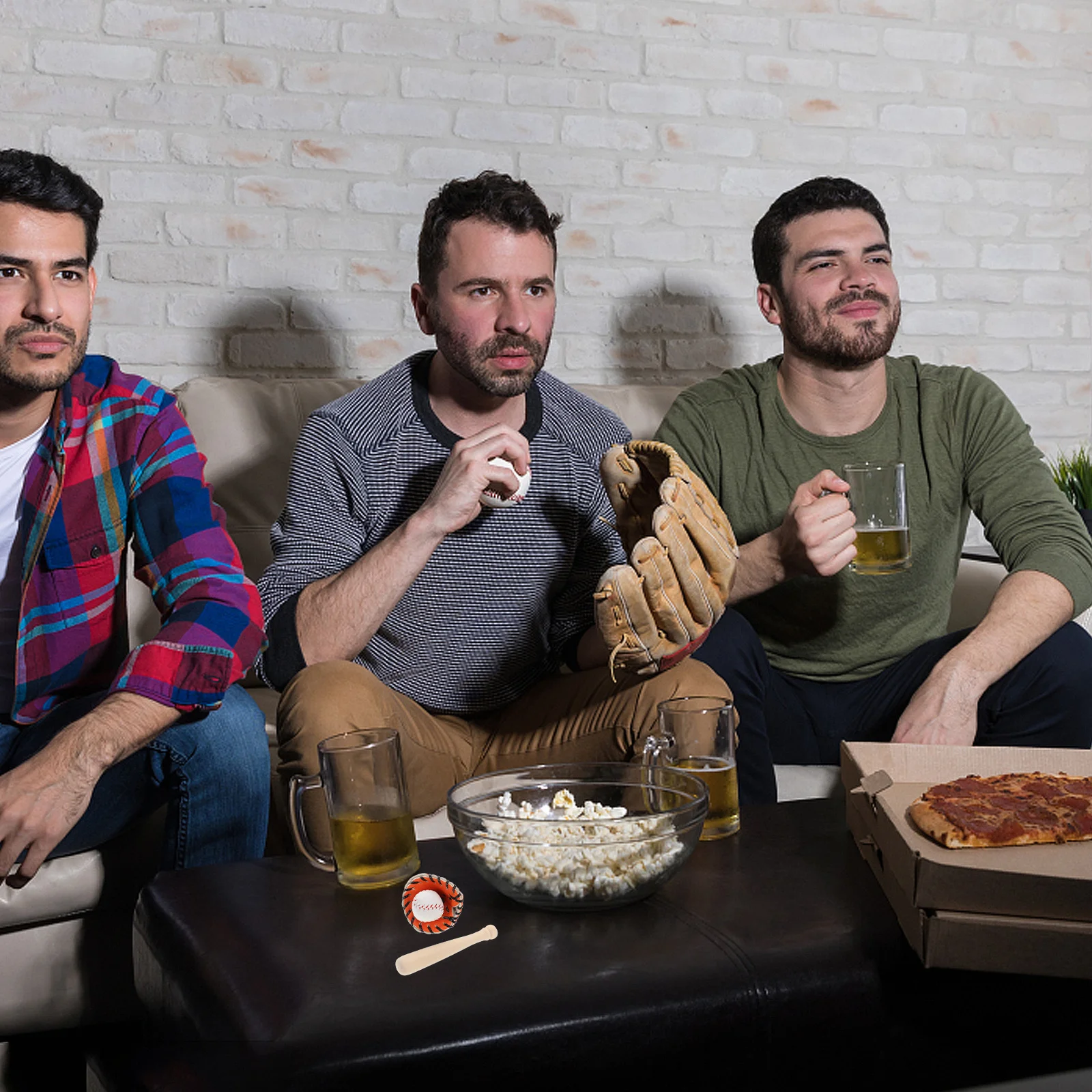 1 مجموعة 1 مجموعة البيسبول كيت قفاز الخفافيش بو الخشب منزل البيسبول عدة الرياضة للمنزل الصغير الحرف التظاهر اللعب ديكور #2