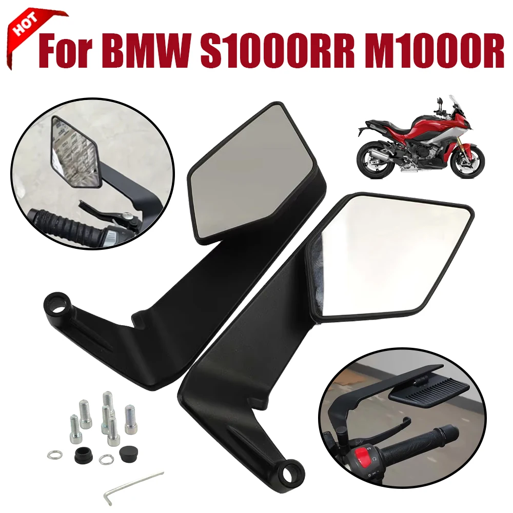 

Accessories Rearview Mirrors Stealth Winglets Wing Side View Mirror For BMW S1000RR S1000R S1000XR RR R M1000R M1000RR M1000xr