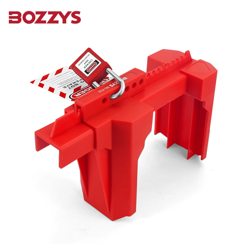 BOZZYS Polypropylene Safety Ball Valve Lcokout Device Suitable for DN50~DN200 Ball Valve Lockout Prevent Misoperation BD-F02