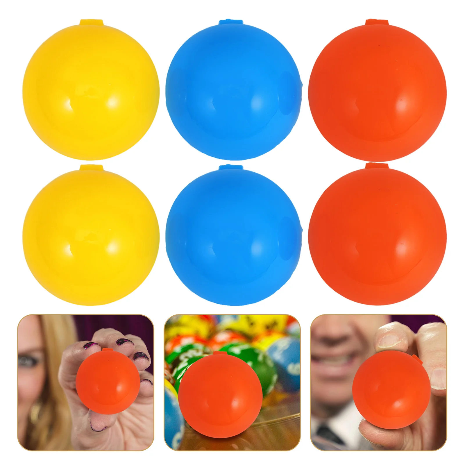 

25 Pcs Entertainment Balls Surprise for Kids Lottery Gumball Can Be Opened Colorful