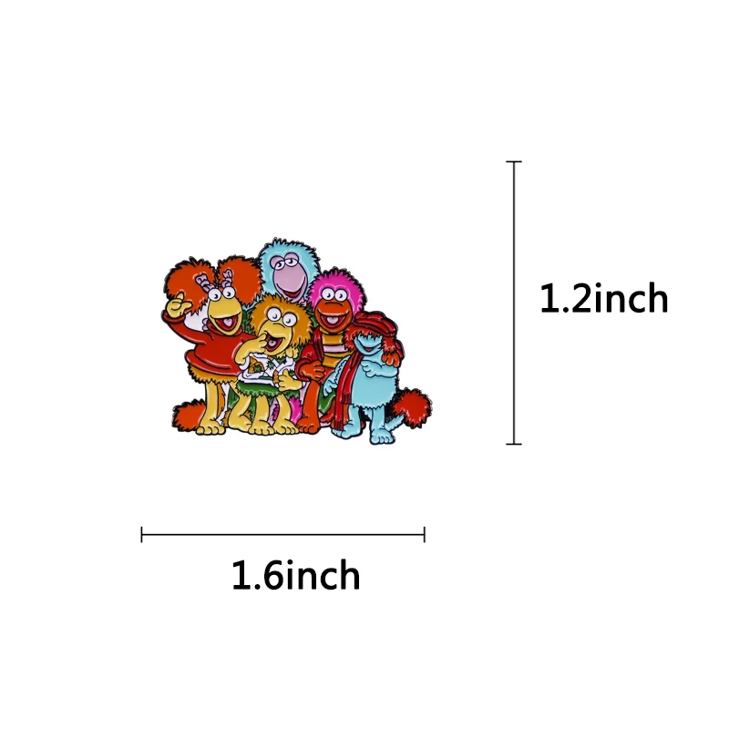 The Show Group Hug Enamel Pin Cartoon Brooch Badge for Backpacks Fashion Jewelry Gift