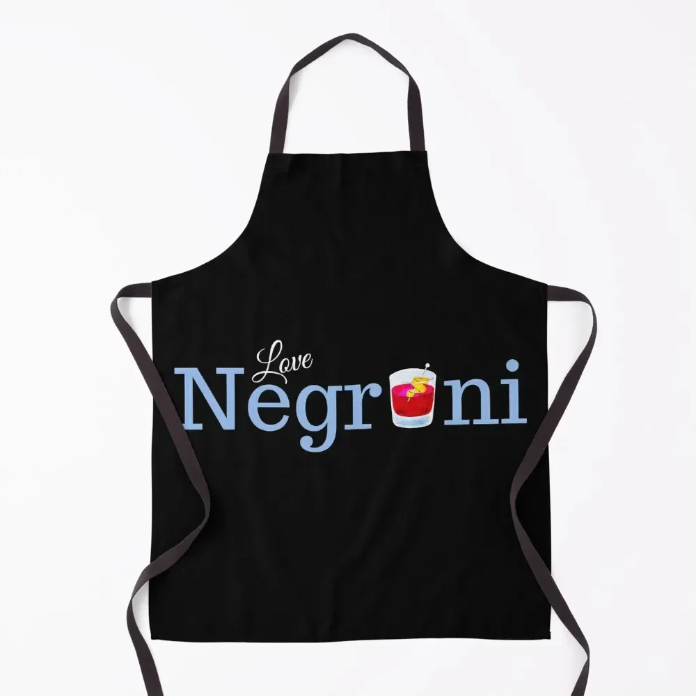 

Love Negroni, Italian cocktail Apron work gowns for women cleaning Kitchen Handle For Women Kitchen Items Apron