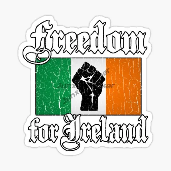 Ireland Flag Car Bumper Sticker Decal Souvenir Vinyl Adhesive Shield City Flag World Crest Stickers Laptop Accessories