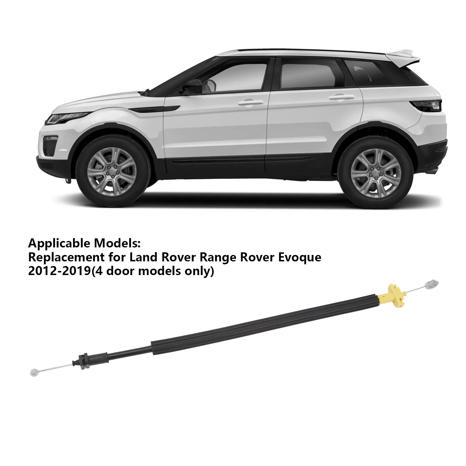 Vordertürschlosskabel LR025409, linker rechter Türgriff, Entriegelungskabel, Ersatz für Land Rover Range Rover Evoque