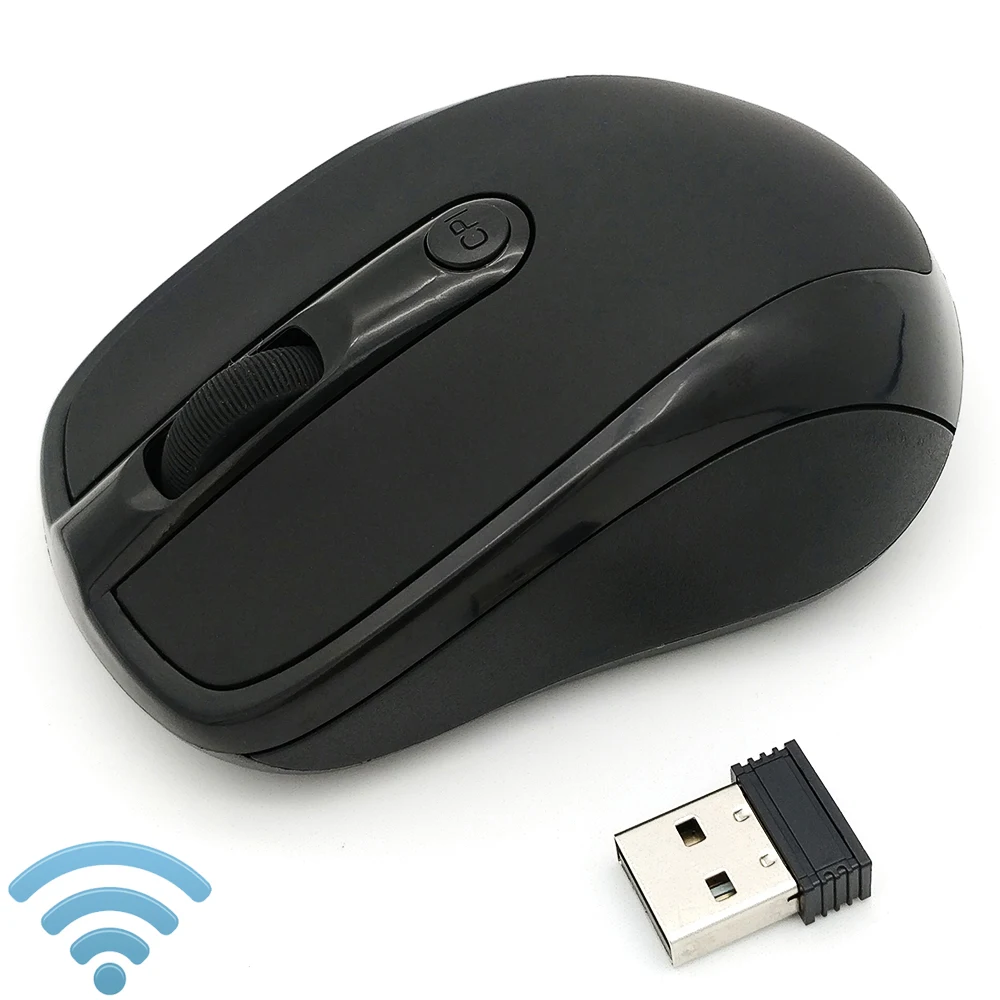 Wireless USB Mouse 2000DPI Adjustable Receiver Optical Computer 2.4GHz Ergonomic Mouse for Laptop and Desktop Pc Gamer