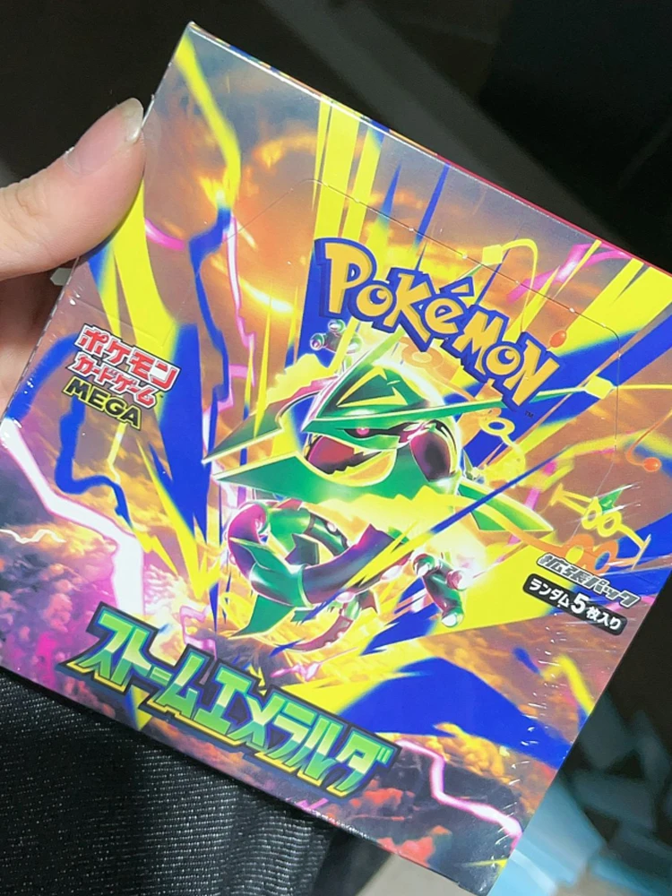 Auf Lager TCG M6 Storm Emerald M5 Abyss Eye M2 Phantasmal Flames Japanische Booster Box Mega Rayquaza Sammelkarten