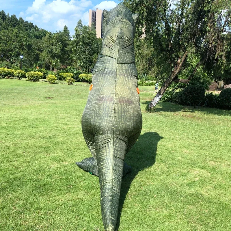 ہالووین Cosplay ملبوسات مضحکہ خیز ڈایناسور T-Rex Inflatale ملبوسات کارنیول پارٹی رول پلے ڈسفراز بالغ مرد عورت کے لیے