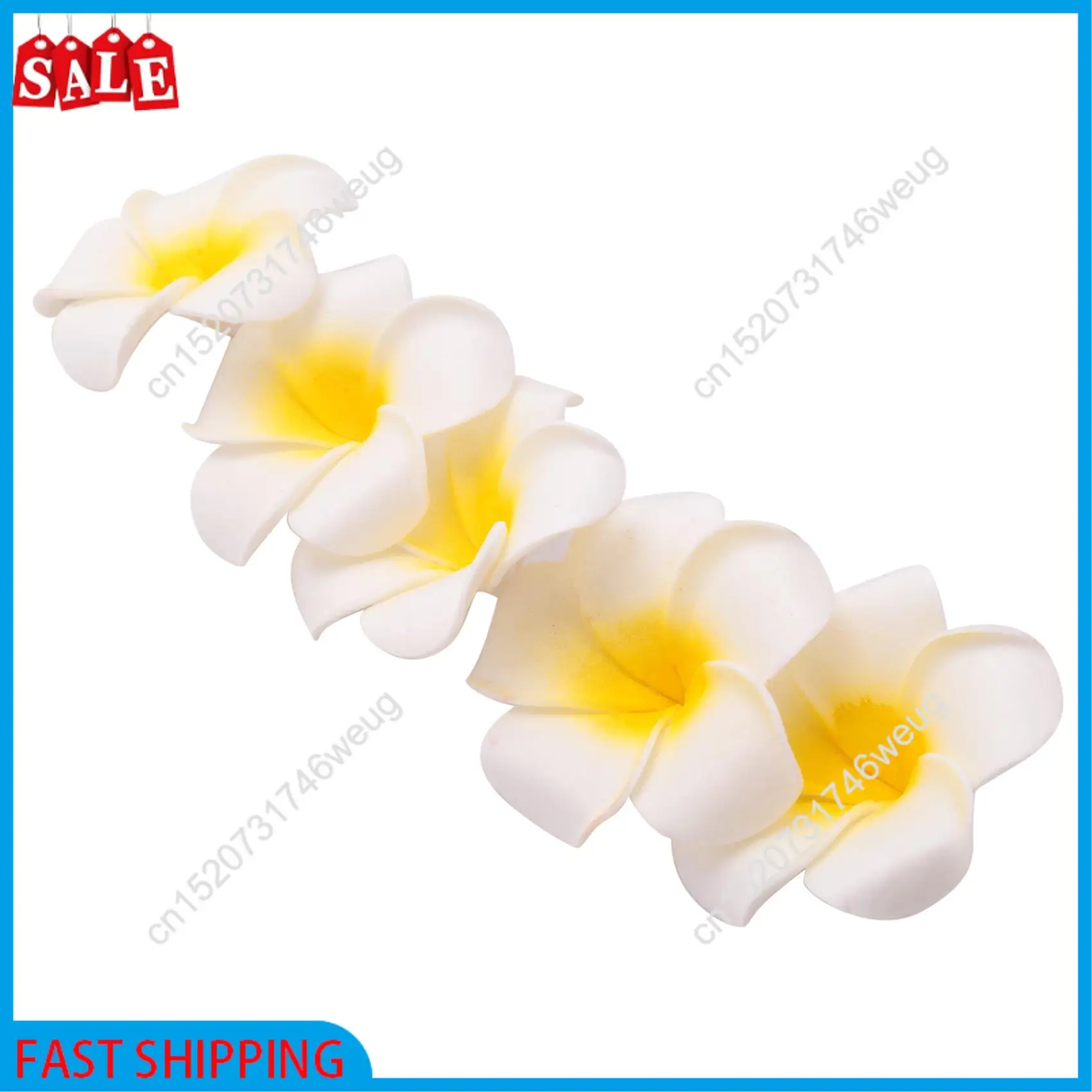 صفقة فلاش-100 قطعة رغوة بيضاء هاواي فرانجيباني الاصطناعي بلوميريا زهرة بتلات قبعة الشعر قبعة إكليل لتقوم بها بنفسك الزفاف الديكور 5C