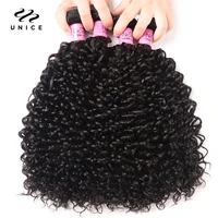UNice Hair – lots de cheveux bouclés 100% naturels, 8-26 pouces, couleur naturelle, cheveux vierges, 1/3 pièces 3