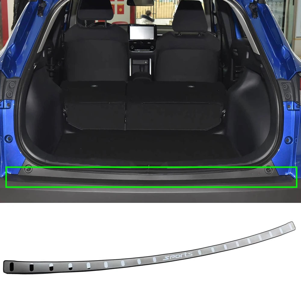 For Toyota Corolla Cross 2022 2023 2024 2025 Car Accessories Trunk Trim Stainless Steel Rear Bumper Foot Plate Protector