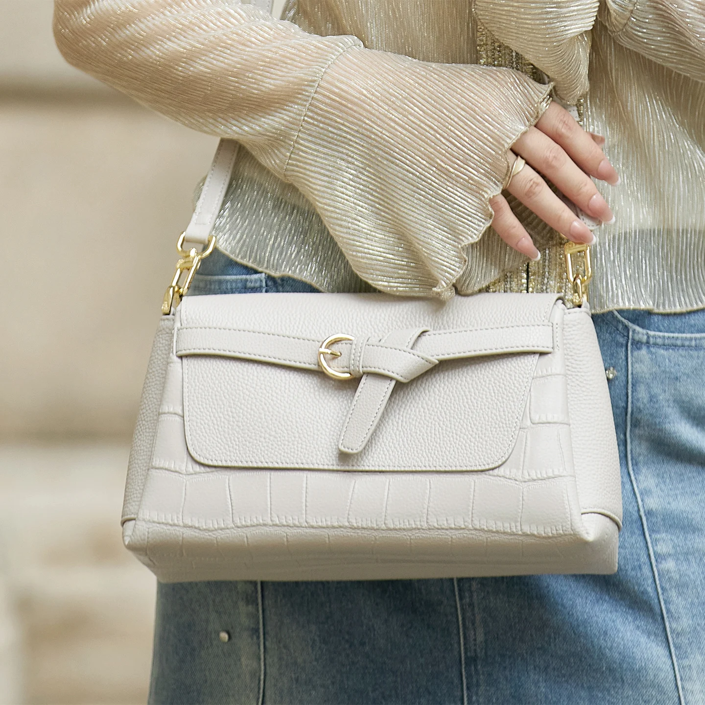 

2015 New Luxurious Purses ZOOLER Simple Women First Cow Leather Crossbody Bag Handmade Single Shoulder Bag Girls Purses #YC556