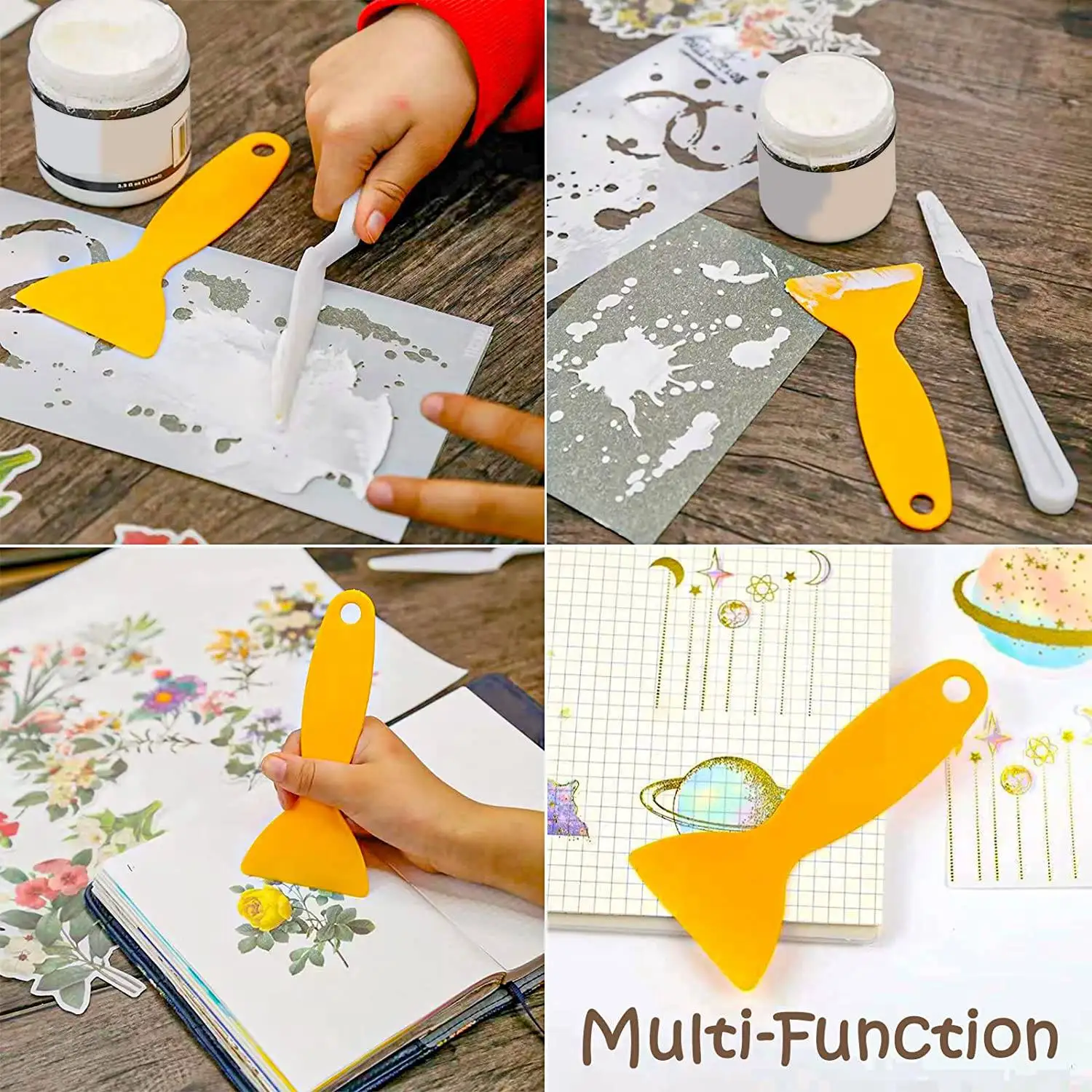 10 PCS Plastic Spatula Resin Scraper Putty Knife Air Bubble Remover Sticker Installation Tool