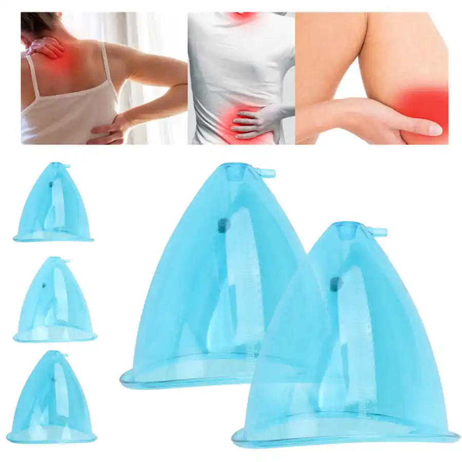 1 Pair PC Portable Vacuum Cupping Therapy Cups Suction Cup Hip Buttocks Lifting Relieve Fatigue Vacuum Therapy Massage Machine