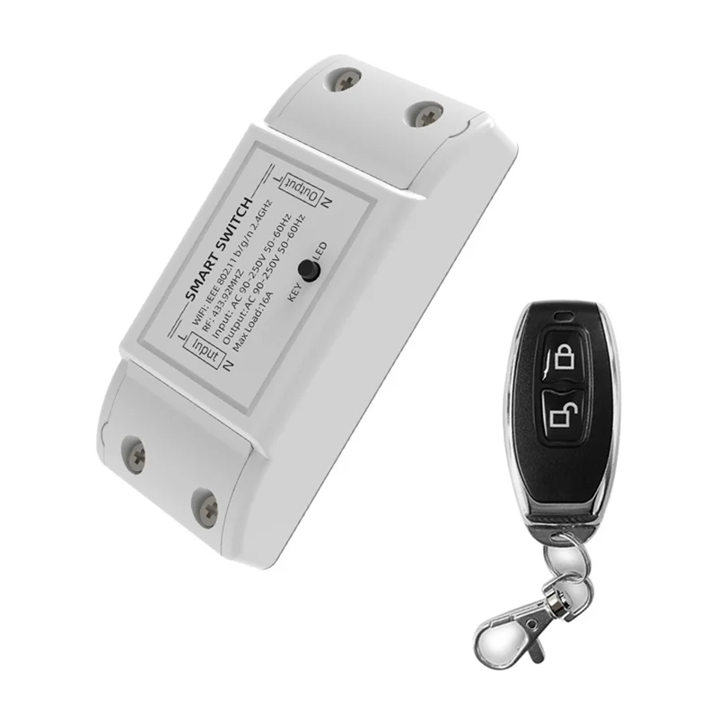 BTLIFE-Wifi + 433Mhz Switch وحدة مرحل أتمتة المنزل الذكي مع وحدة تحكم عن بعد 433Mhz تدعم التحكم الصوتي في التطبيق