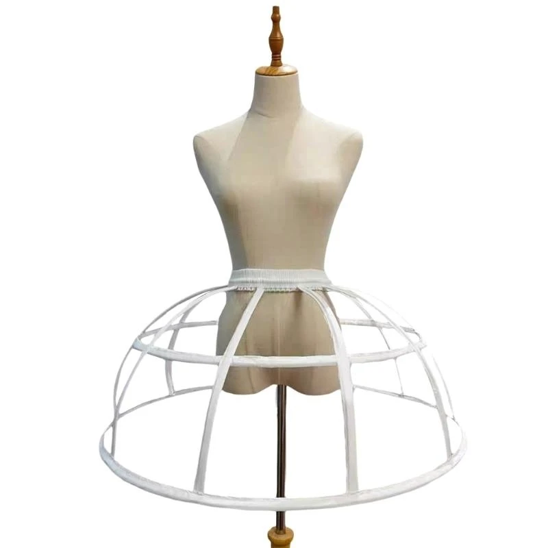 Victorian Bustle Pannier for Cosplay Crinoline Pannier Rump Pad BumRoll White Petticoat Slip Dress Support Accessory