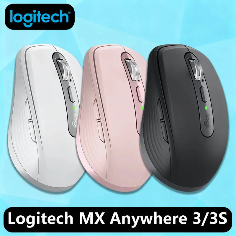 

Logitech Master Series MX Anywhere 3S Bluetooth Беспроводная бесшумная мышь Мягкий звук Офисный женский планшет
