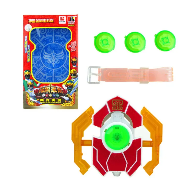 Powers Dinosaur Rangers Figure Fighting Equipment Megazords Transforming Device Battle Morpher LED Luminous Sound Toy Boy Gifts