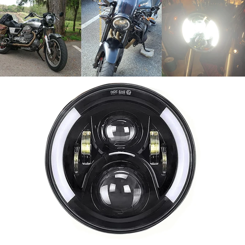 1PC 7 Inch Motorcyc… - image