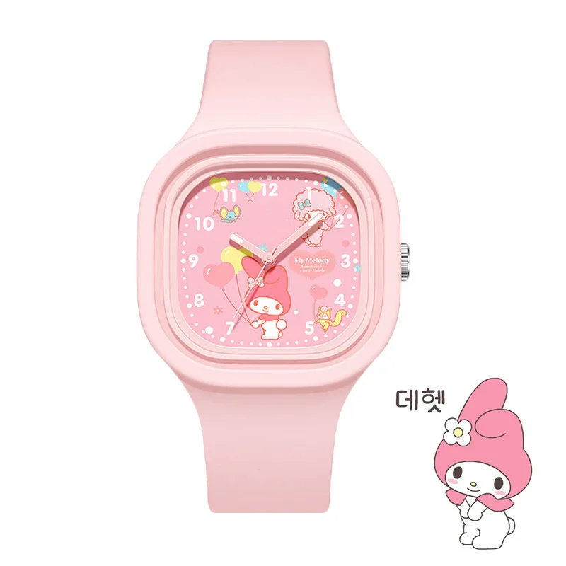 3D HelloKitty Cartoon Quartz Watchs Anime Figure Kuromi My Melody Women's Fashion Waterproof Watch Kid Birthday Gifts view 5