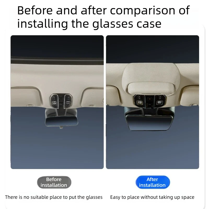 For GAC Trumpchi E8/E9/M8 Master/M8 Grand Master 2023-2026 Car Glasses Case Roof Sunglasses Storage Clip Interior Modified Parts