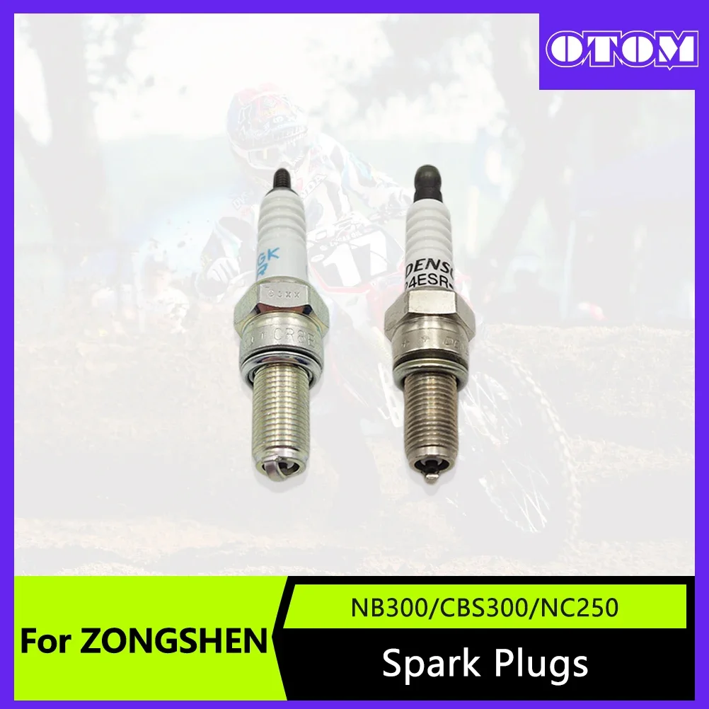 

OTOM Motorcycle Spark Plug For ZONGSHEN ZS174MN-5 NB300/CBS300/NC250 Engine High Performance Ignition Motocross