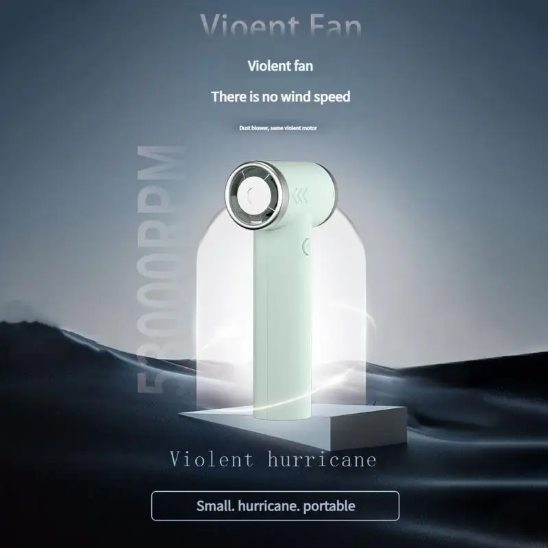 

2025 New Powerful 4Speed Portable Handheld Fan 150Min Runtime 4000mAh Battery USB Fan