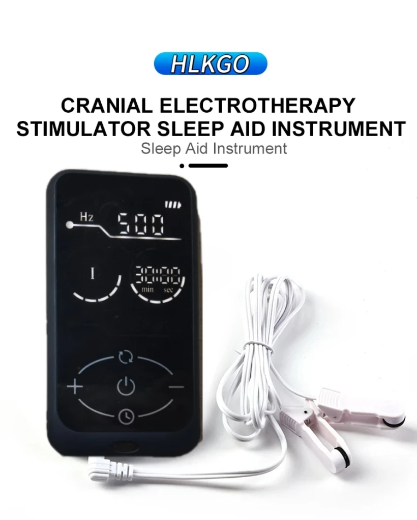 Professional CES Therapy Device for Insomnia & Anxiety, Ear Clip Microcurrent Pulse Sleep Aid Depression Relief